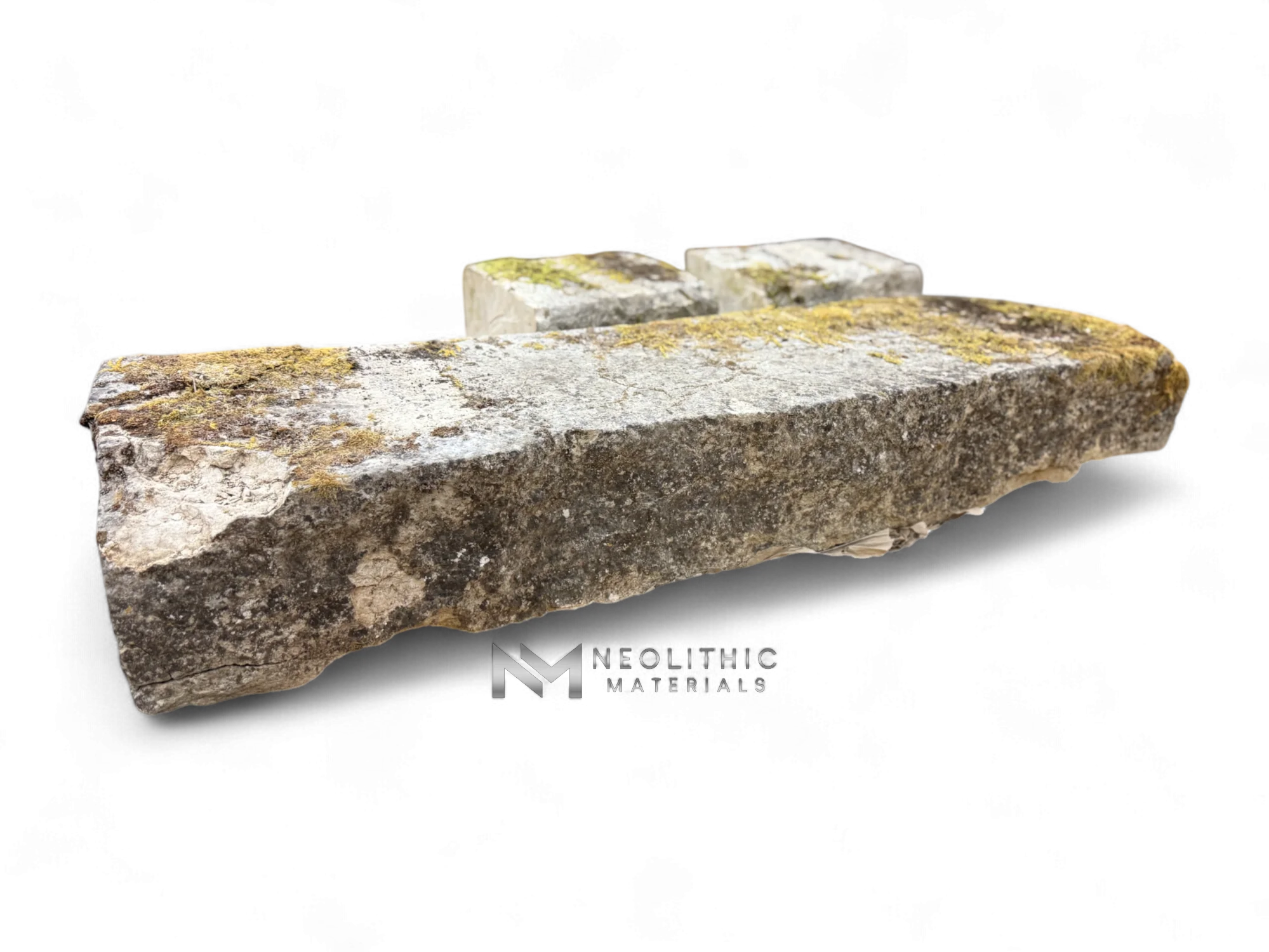 French Antique 19th Century Limestone Bench - Image 4